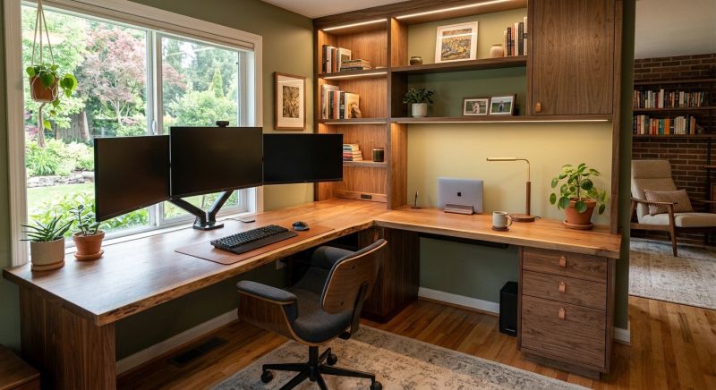 Built In Desk Installation in Frederick, MD