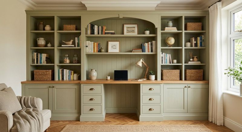 Built In Desk Installation in Annapolis, MD