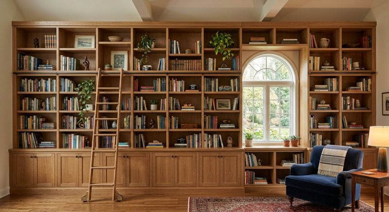 Custom Bookcase Installation in Alexandria, VA